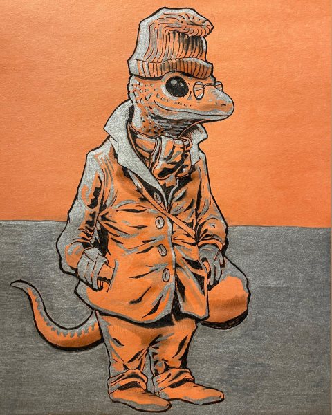 Untitled (Lizard in a Coat)